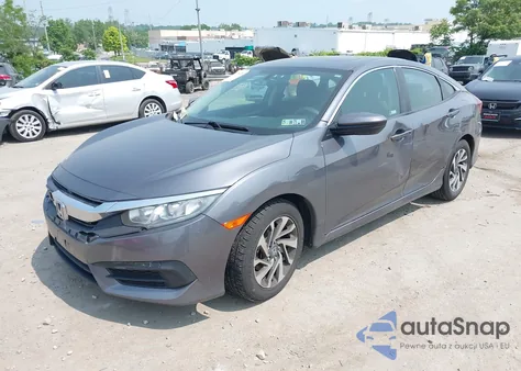 2018 Honda Civic Ex from USA, damaged, VIN 2HGFC2F74JH589988
